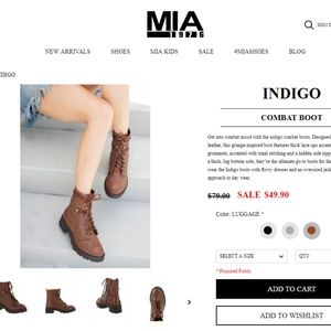 mia indigo boot
